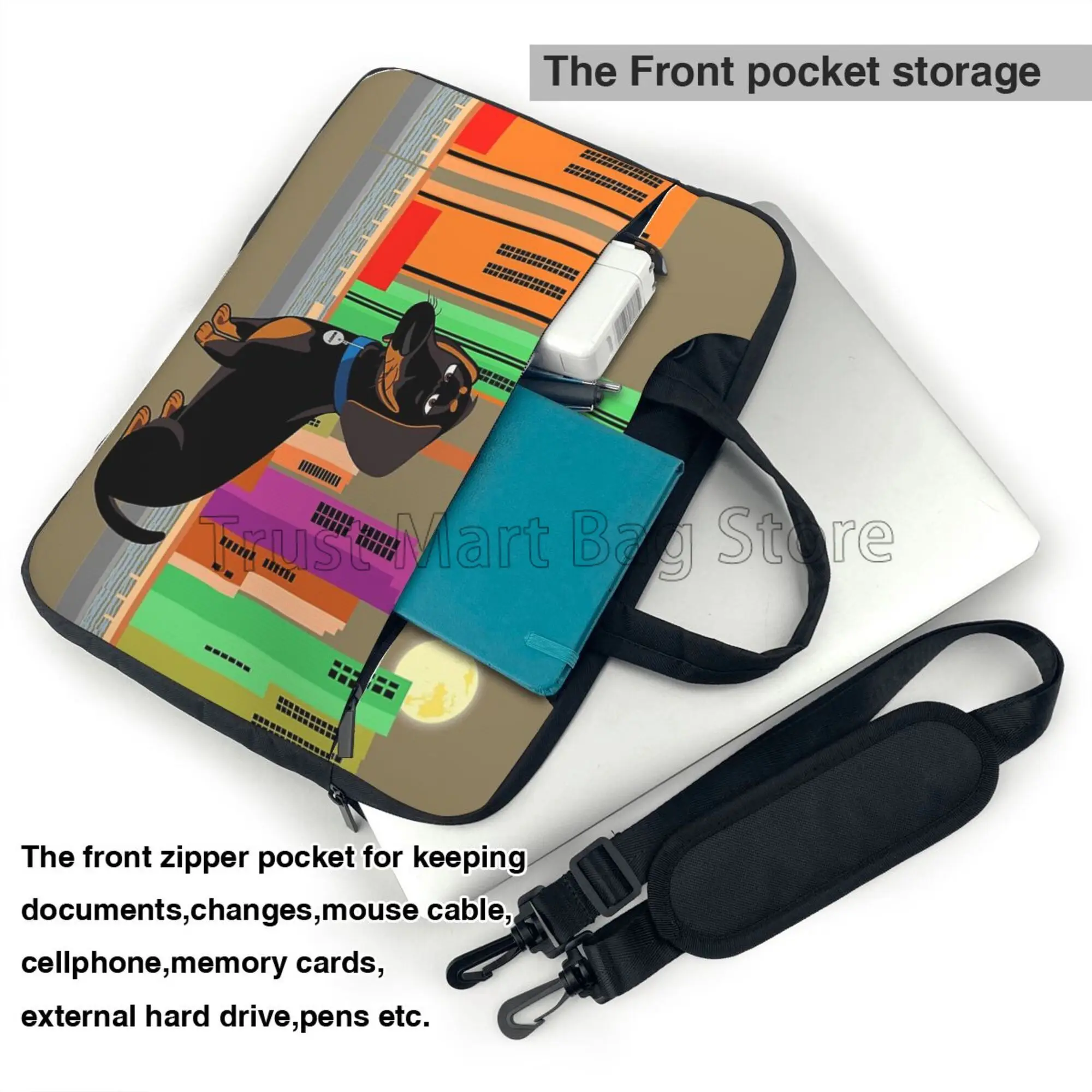 Cute Dachshund Print Laptop Ca - Boox Tablet Accessories ulasan dan harga