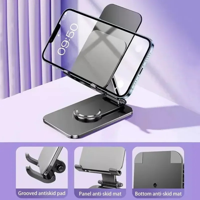 Universal Metal 360° Rotatable - Tablet Stand Accessories ulasan dan harga