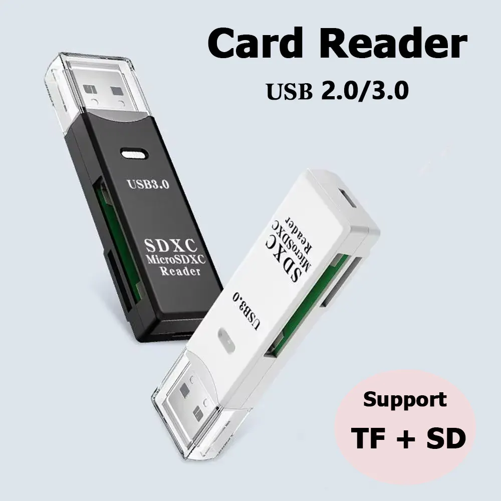 2-in-1 Card Reader USB 3.0/2.0 - Tablet Reading Accessories ulasan dan harga