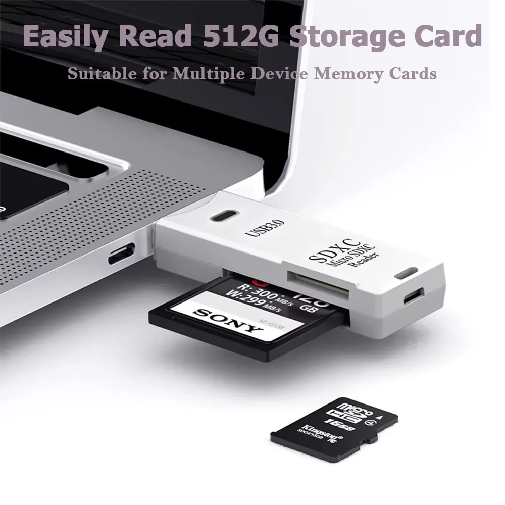 2-in-1 Card Reader USB 3.0/2.0 - Tablet Reading Accessories ulasan dan harga