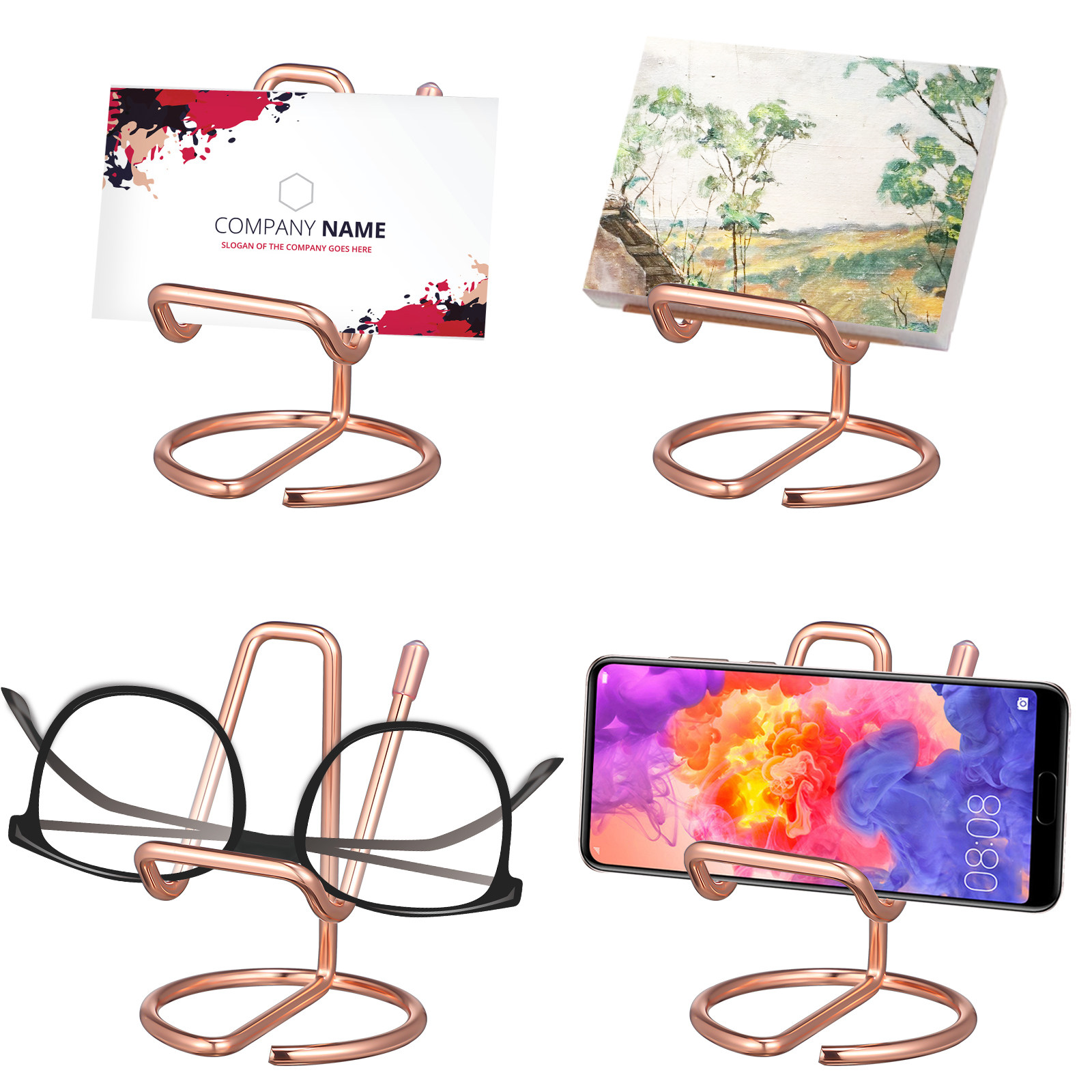2Pcs Metal Phone Holder Deskto - Tablet Reading Accessories ulasan dan harga