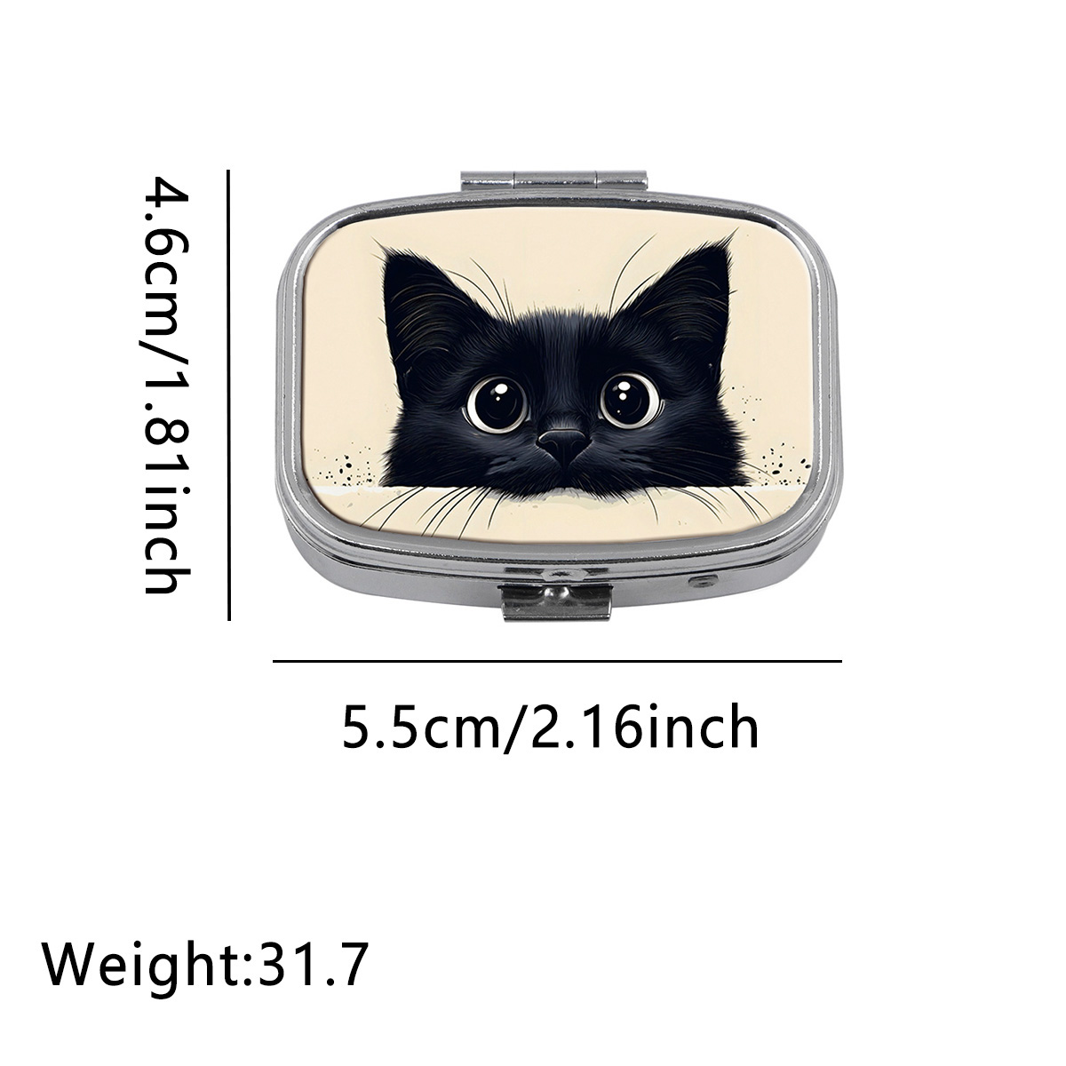 Cute Black Cat Travel Pill Org - Boox Tablet Accessories ulasan dan harga