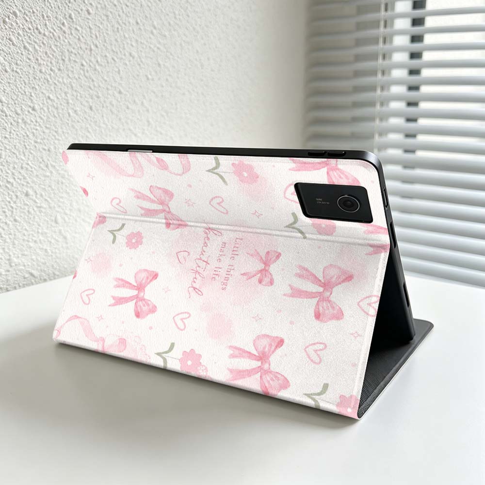 Minimalist Pink Bow Pattern Fo - Lenovo Tablet Plus Accessories ulasan dan harga