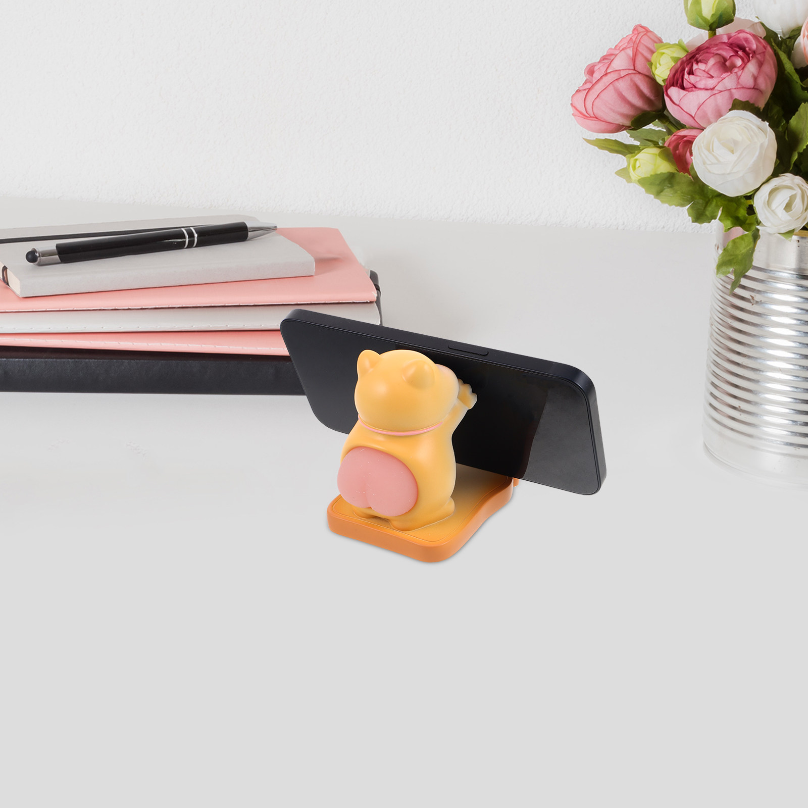 Cute Cat Phone Holder Resin Ca - Tablet Stand Accessories ulasan dan harga