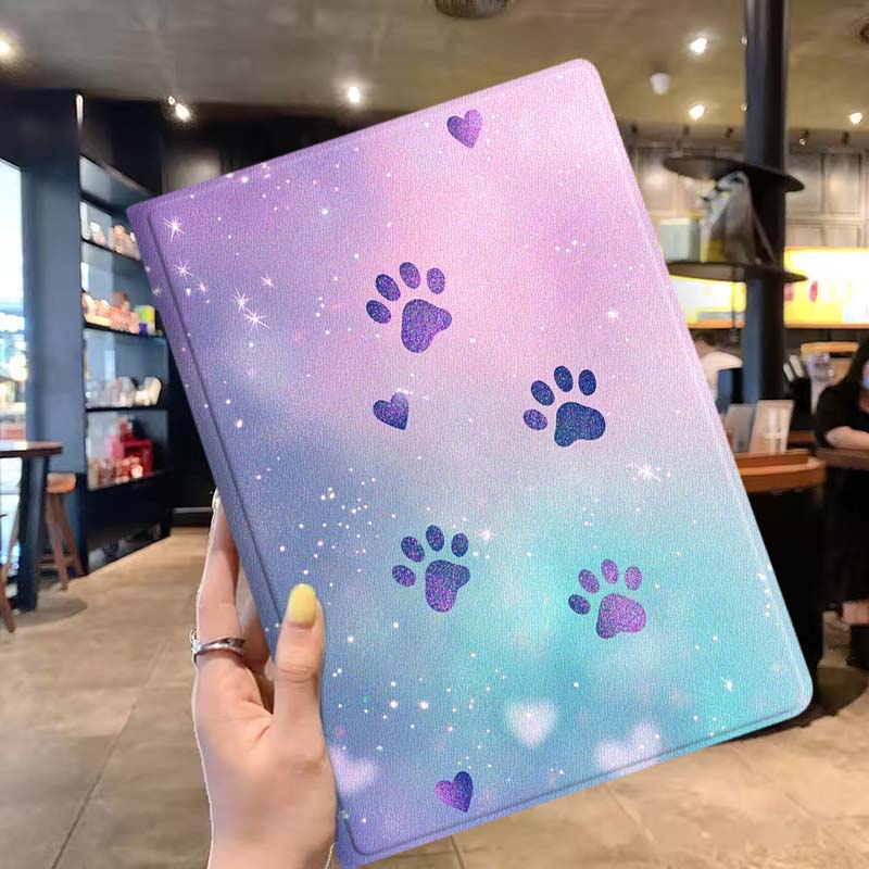 Cartoon Glitter Paw Prints Sof - Lenovo Tablet Plus Accessories ulasan dan harga
