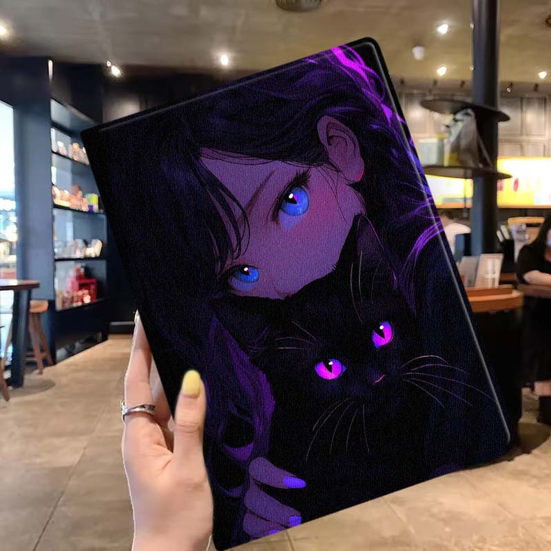 Cartoon Cat Girl Eyes Soft For - Lenovo Tablet Plus Accessories ulasan dan harga