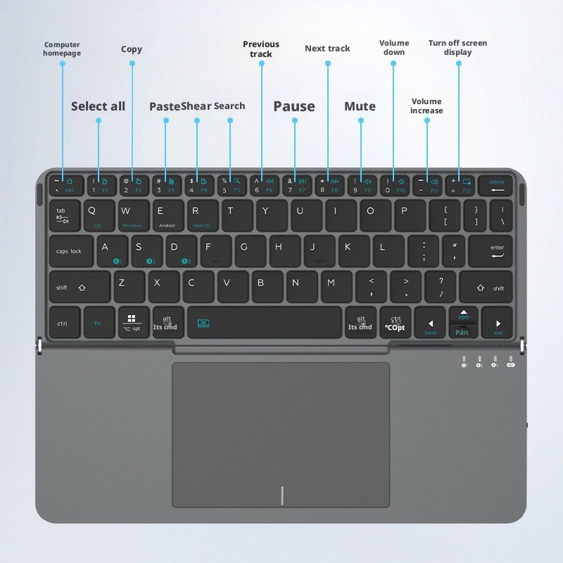 Ibox 11 Tablet Foldable Keyboa - Boox Tablet Accessories ulasan dan harga